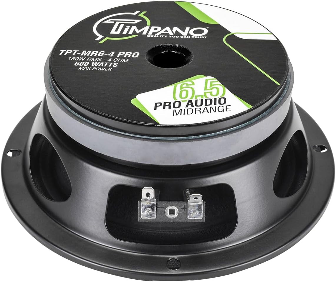 6.5 Inch Shallow Midrange Speaker 500 Watts Max Power