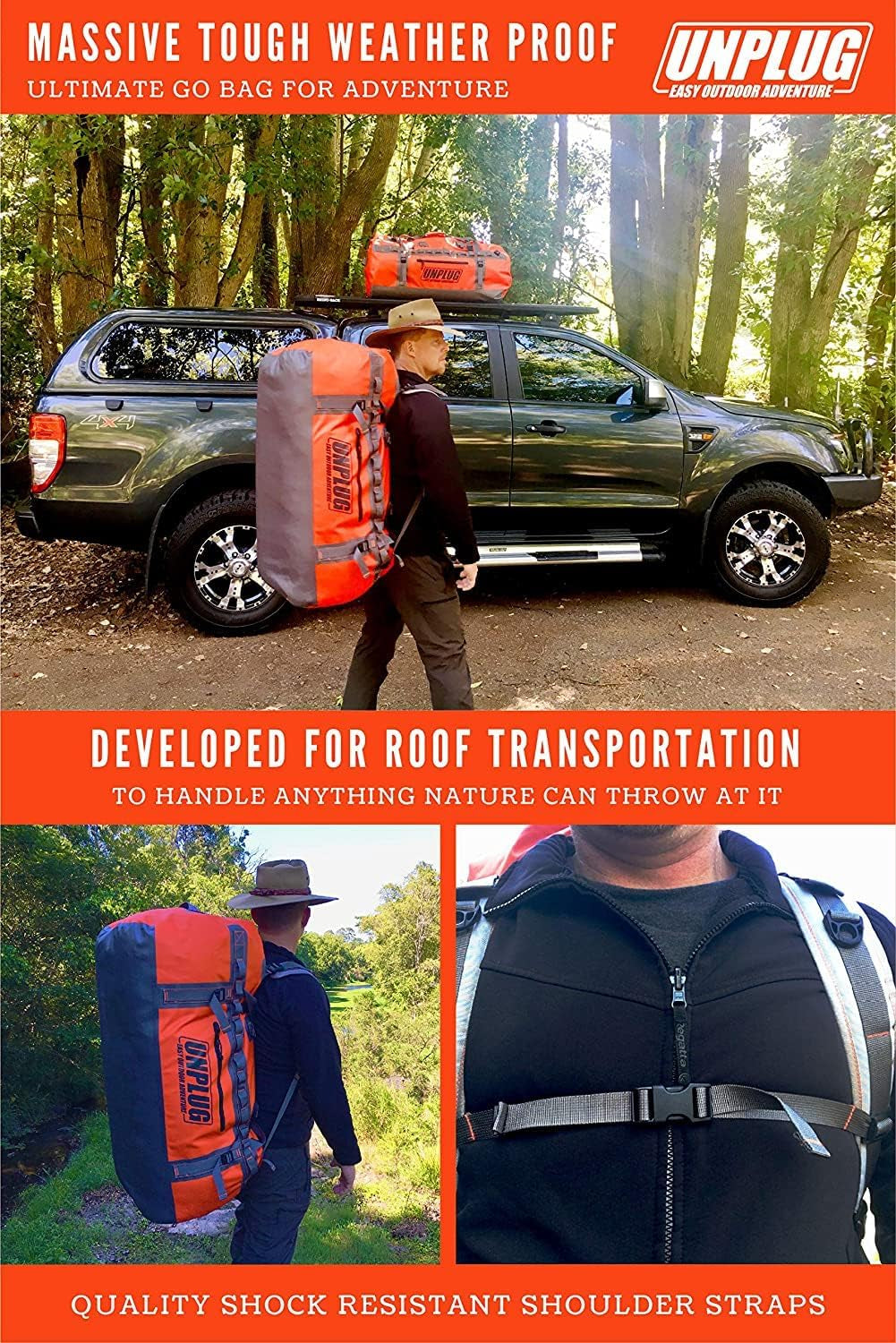 UNPLUG Ultimate Adventure Heavy Duty Waterproof Bag