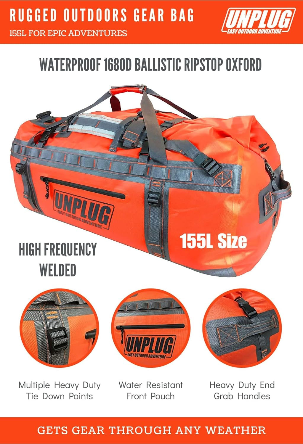 UNPLUG Ultimate Adventure Heavy Duty Waterproof Bag