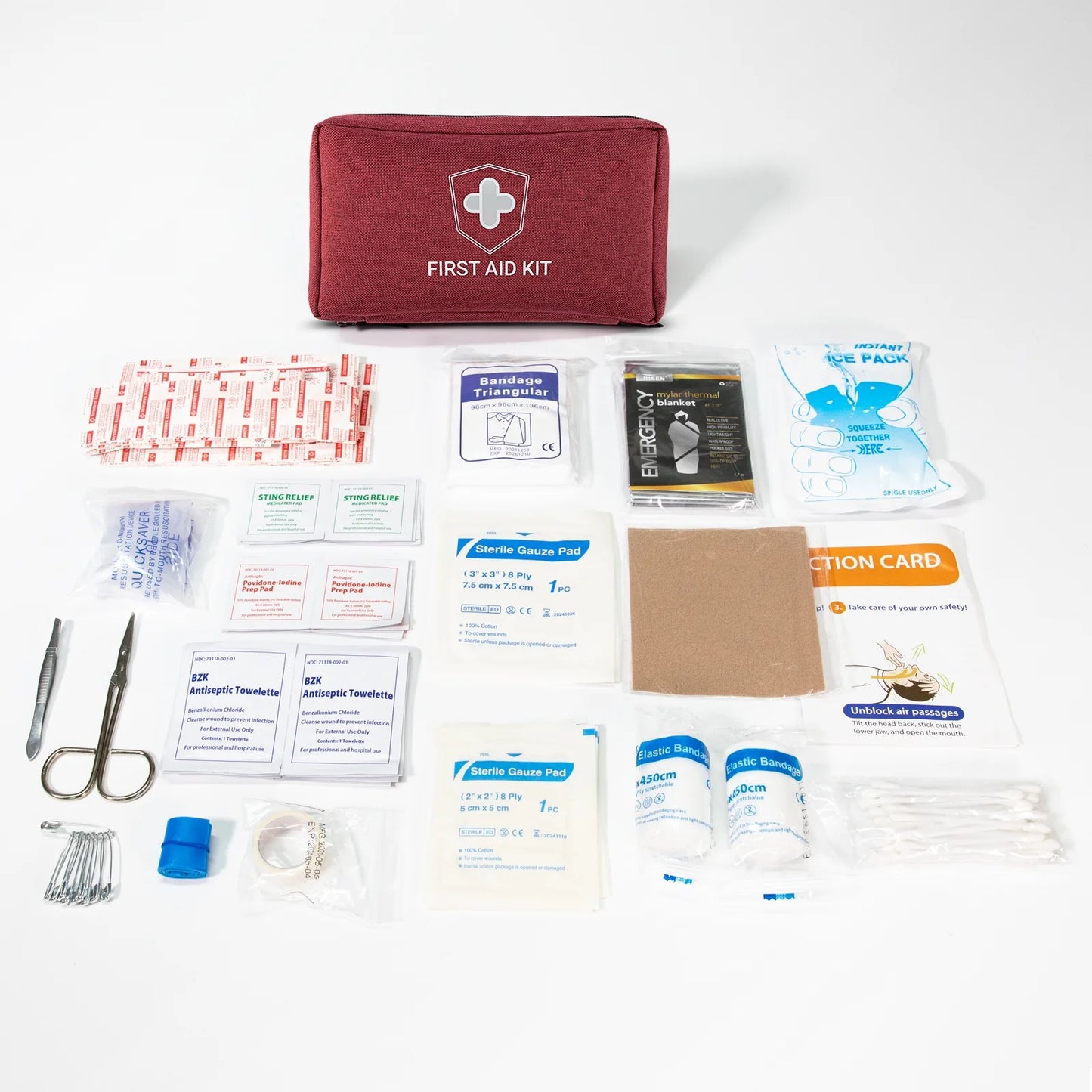 Waterproof Emergency First Aid Kit (170 Piece)