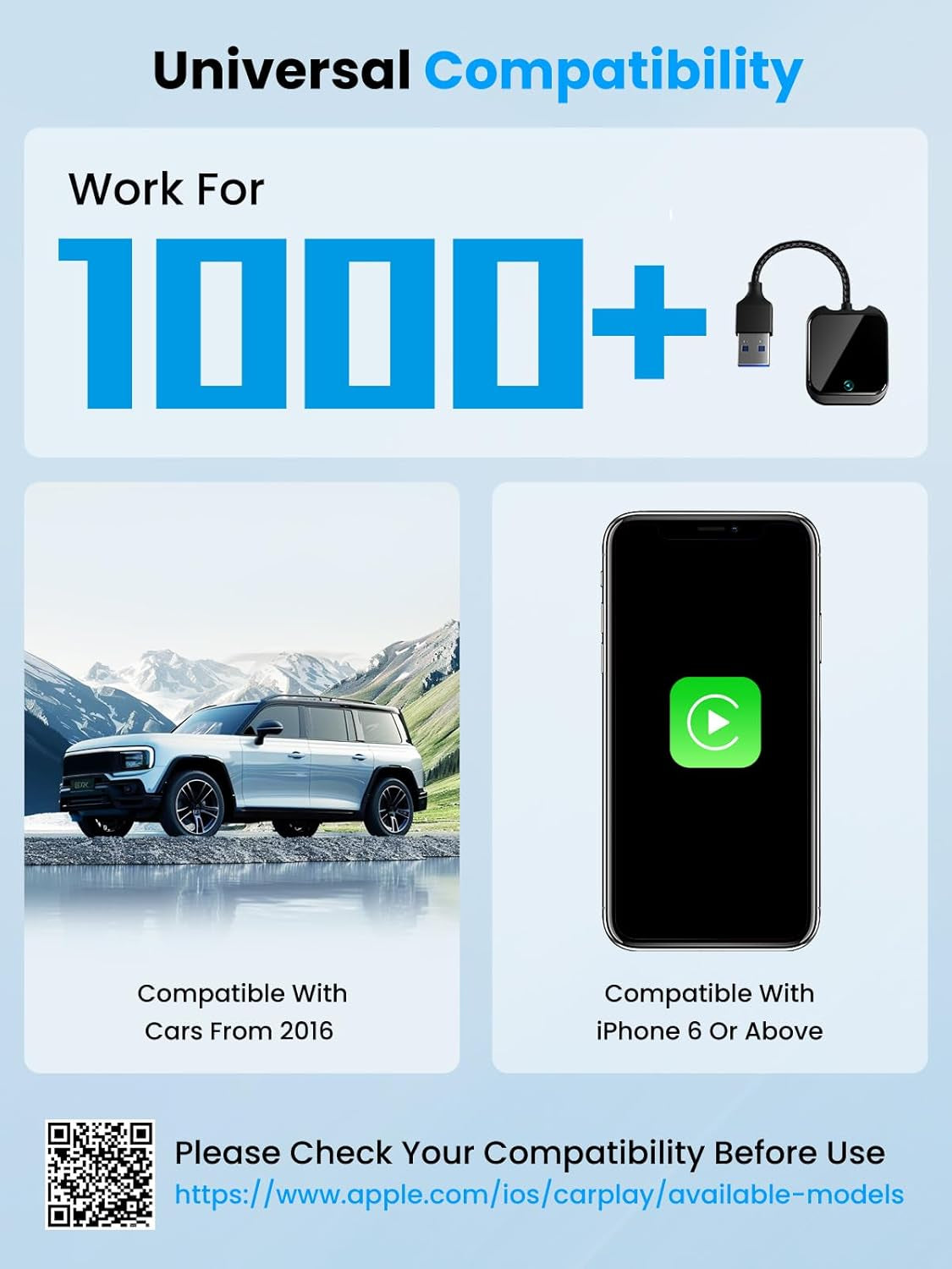 AutoLink Wireless Apple/Andoid Auto Adapter