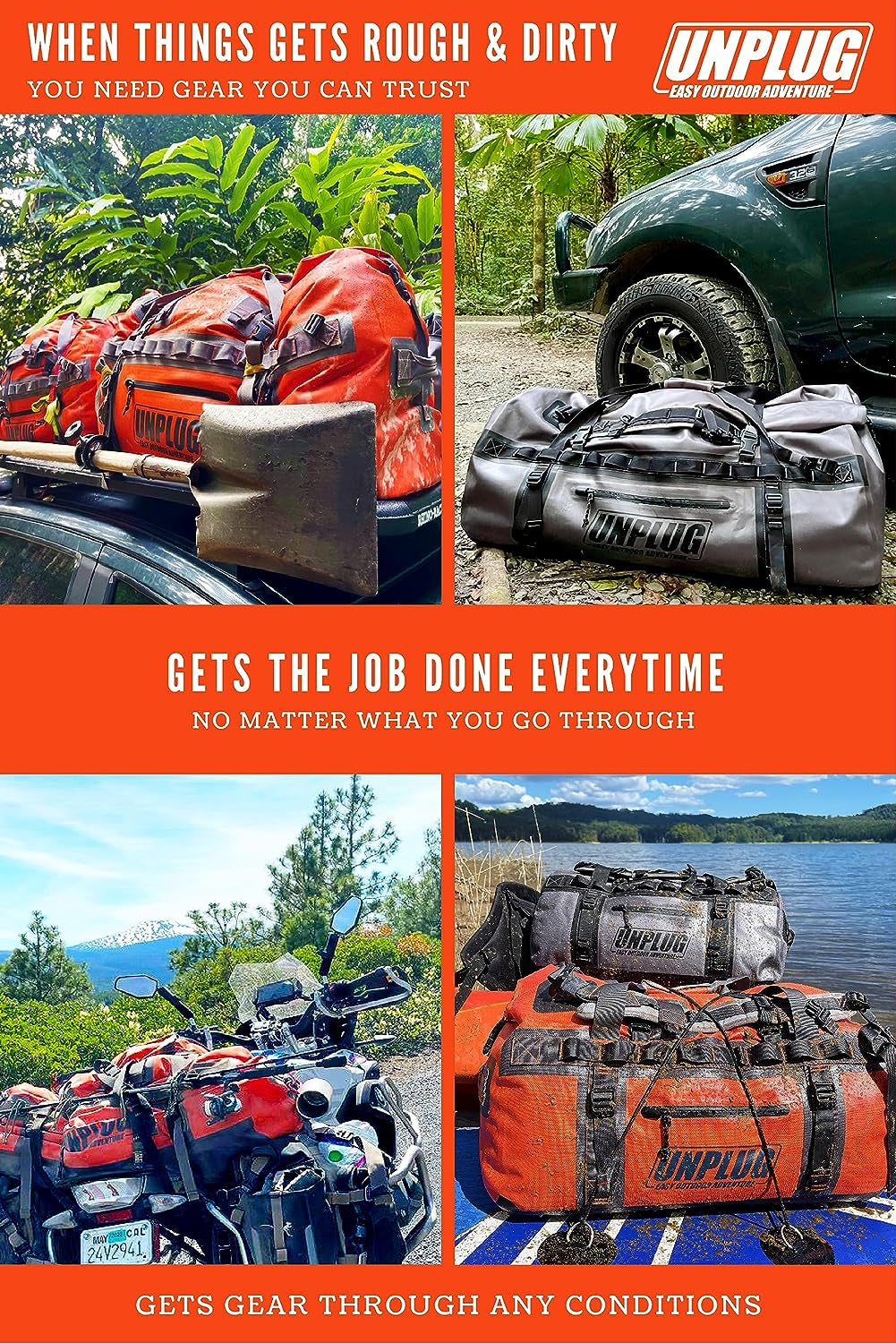 UNPLUG Ultimate Adventure Heavy Duty Waterproof Bag