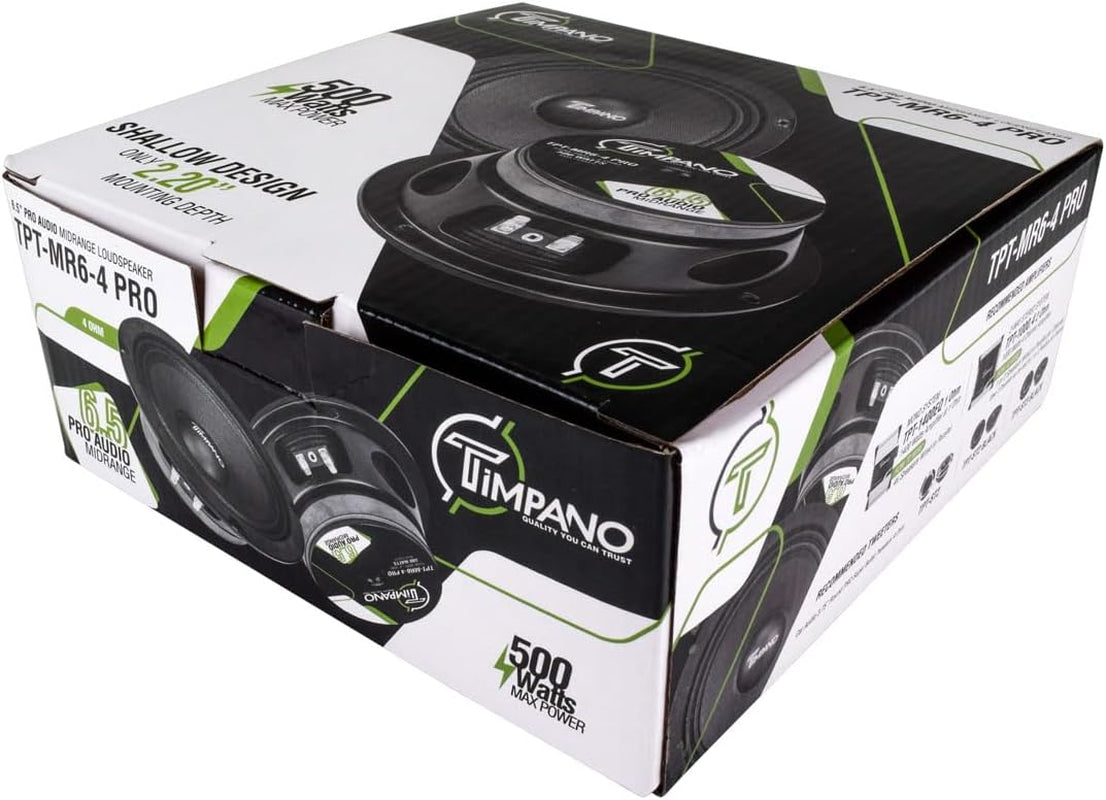 6.5 Inch Shallow Midrange Speaker 500 Watts Max Power