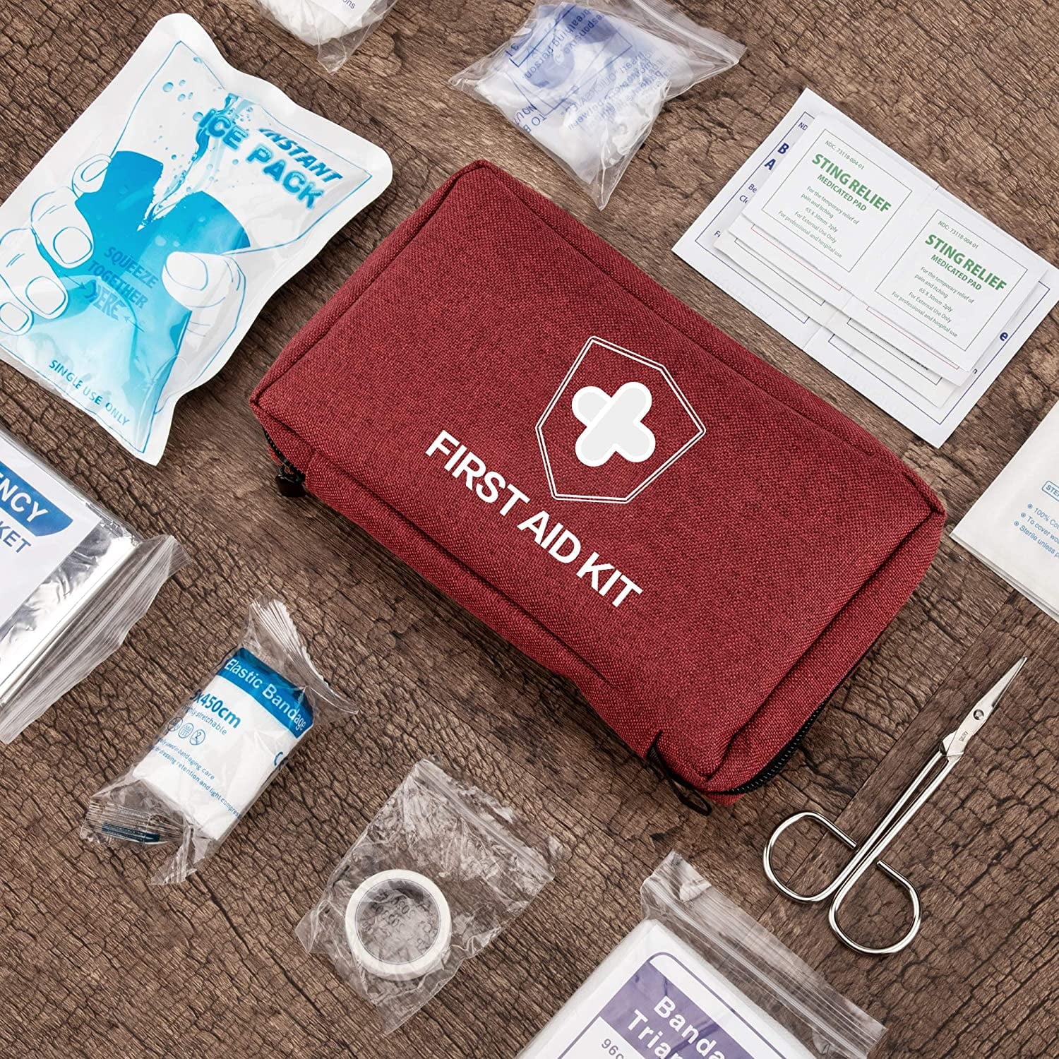 Waterproof Emergency First Aid Kit (170 Piece)