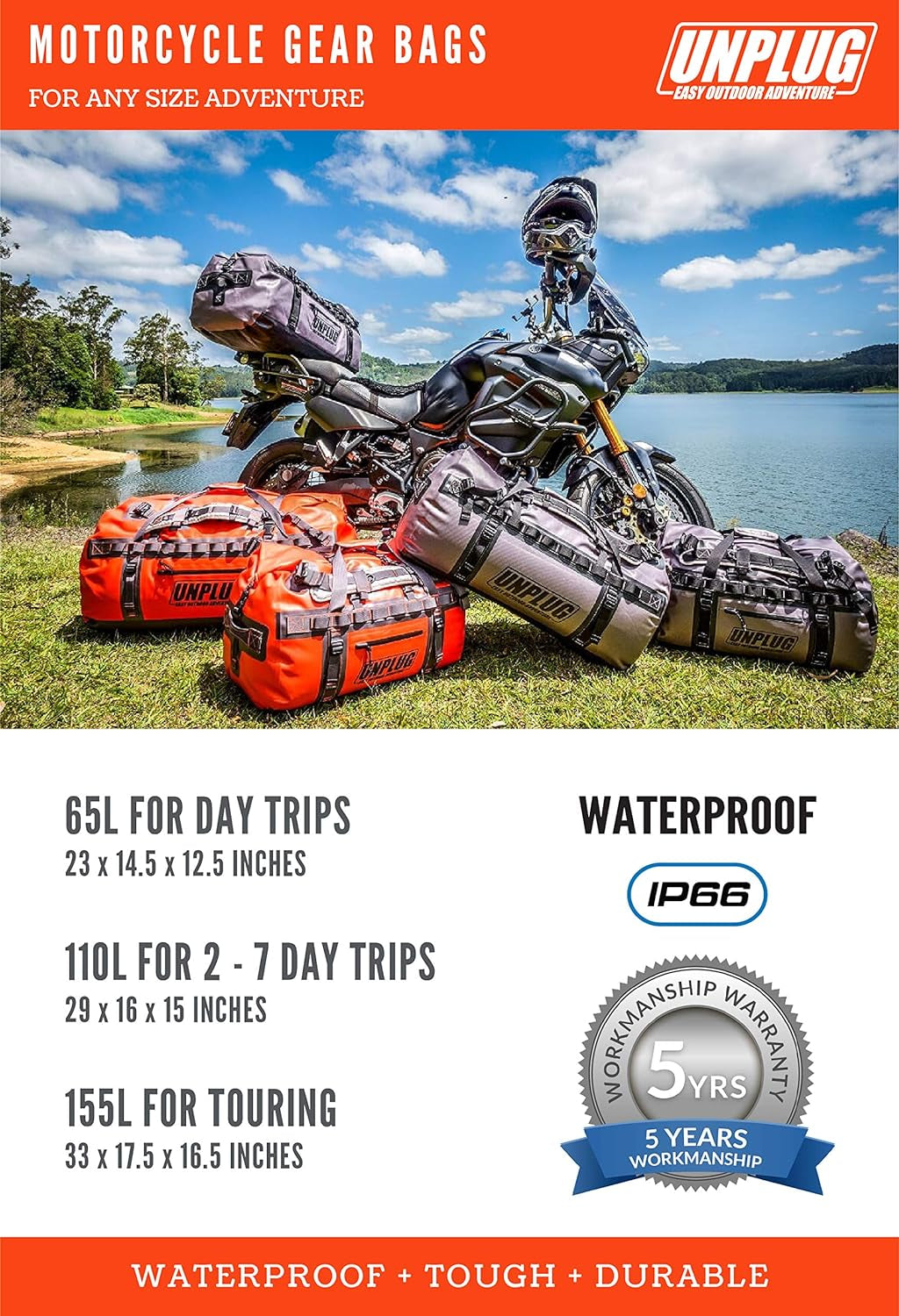 UNPLUG Ultimate Adventure Heavy Duty Waterproof Bag